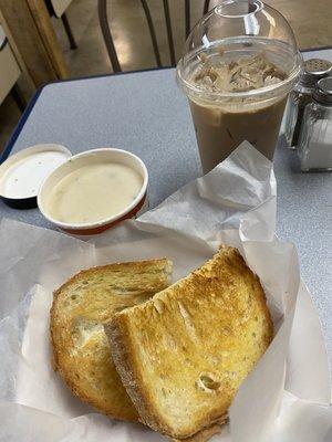 Grilled cheese & tomato soup!