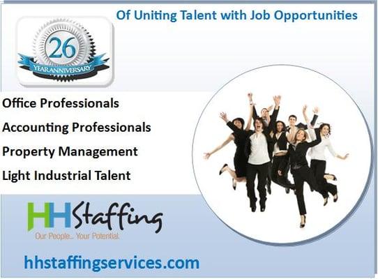 26 years placing jobseekers