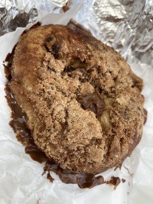 Nutella... LOTS of Nutella on a cinnamon crunch bagel