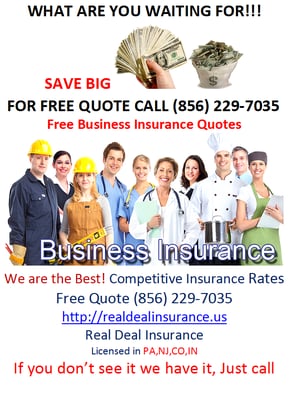 Business Insurance COMMERCIAL  INSURANCE RATES GREAT DISCOUNT Best  Rate (856)-229-7035 General Liability, Umbrella Insurance, Workers compe