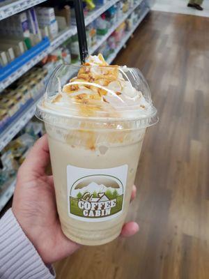 Pumpkin spiced coffee cooler.  Really good.