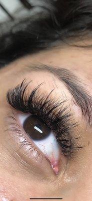 Wispy lashes