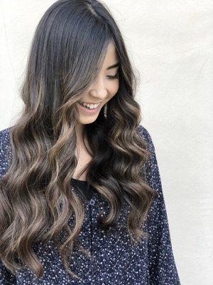 Brunette balayage