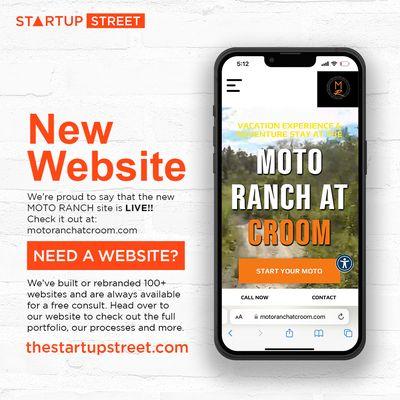 Website development in Tampa, Fl for Moto Ranch at Croom