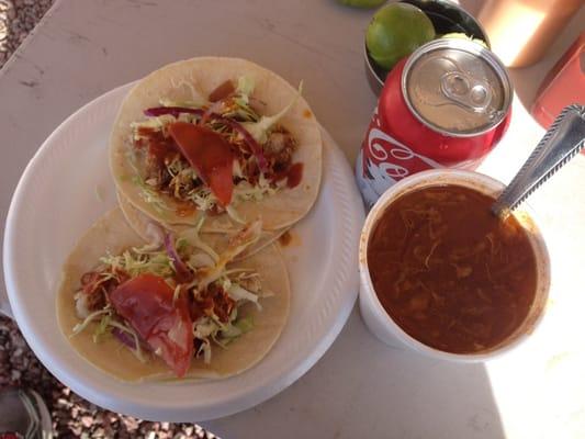 So good vicha and tacos.