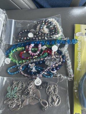 Fabulous unique Charms and Czech beads.