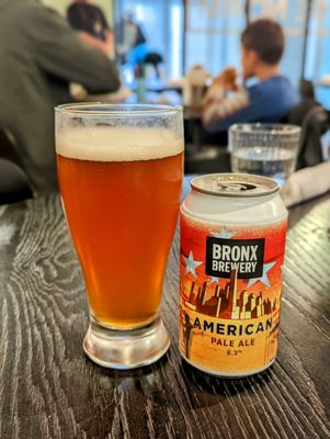 October 2, 2022; Bronx Brewery Pale Ale ($8).