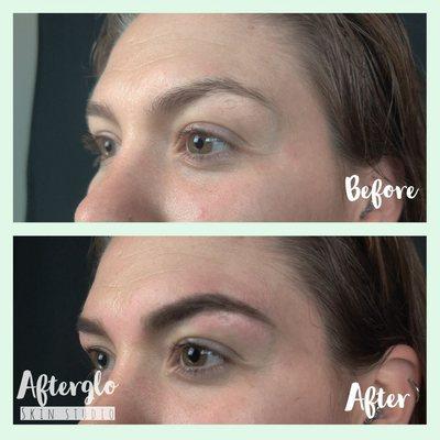 Brow henna and lash tinting