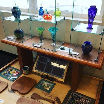 Blown Glass by local artist, Kendall Art Glass.