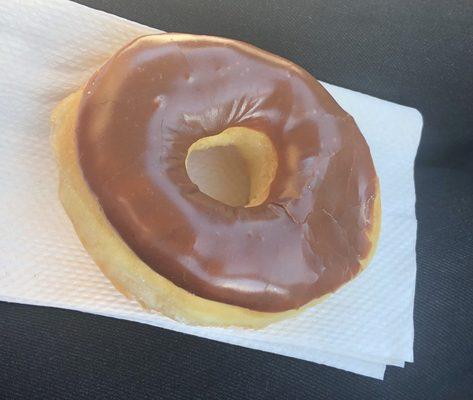 Chocolate frosted donut