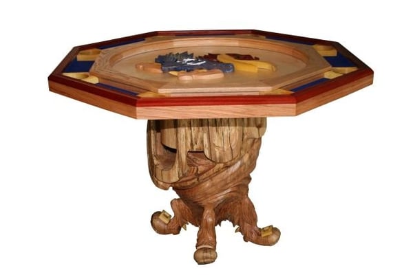 KU Poker Table custom built for the American Heart Association Gala Auction.