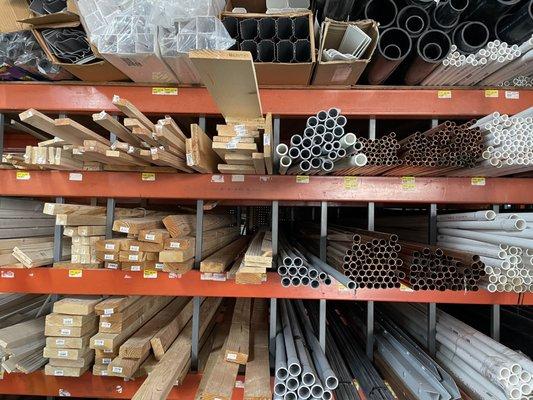 Lumber and pipes