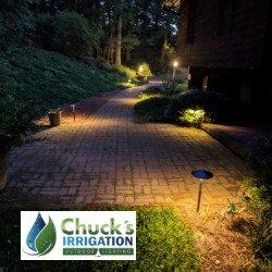 Lighting installation by Chuck's Irrigation & Outdoor Lighting, LLC