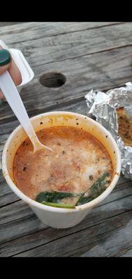 One of their winter soups: lasagna soup