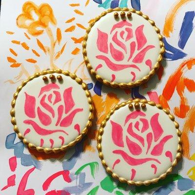 Spring Watercolor Custom Cookies