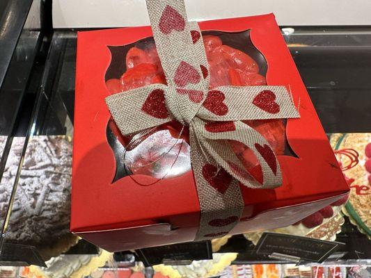 Valentines Day cupcake from Viktor Benes Bakery. All wrapped up and ready to give to your valentine!