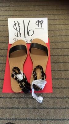 Sandals for 16.99$ at Green Mannequin 3616 Bakersfield