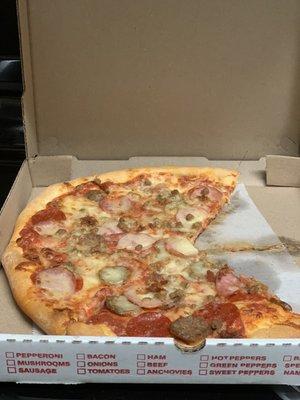 Meat Lover's Pizza }:{