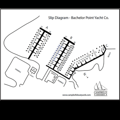 Bachelor Point - Slip Diagram