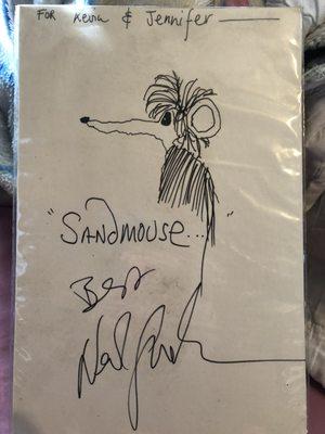 "Sandmouse" - pic that Neil Gaiman drew for me back in 1990.