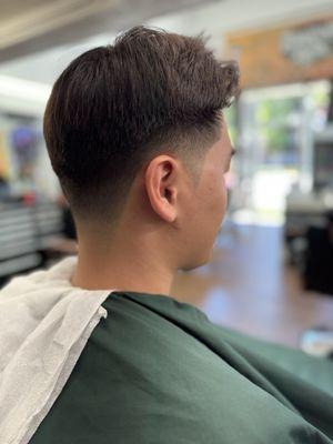 Nice taper done by: Chris the barber