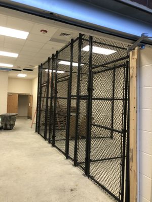 Fence we installed inside a facility .