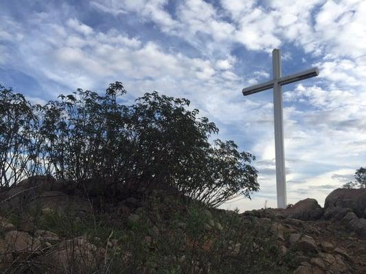 Cross at the top.