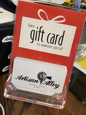 Artisan Alley gift cards