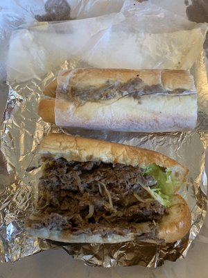 Good sized well crafted cheesesteak hoagie for $7.49.