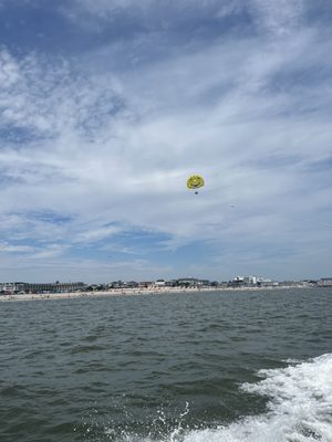 on the water parasailing