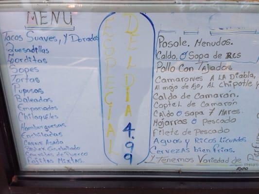 Menu.