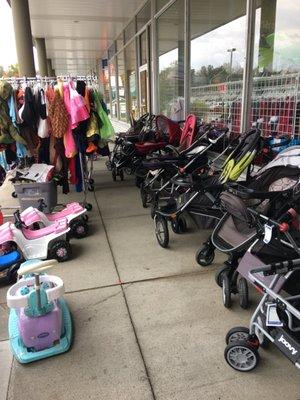 Strollers and clothes