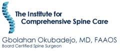 Dr. Okubadejo and The Institute for Comprehensive Spine Care are committed to excellence by providing the highest quality of ...