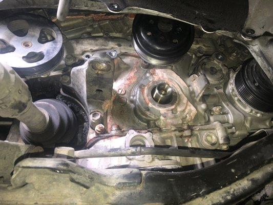 Leaking water pump on 2010 Toyota Avalon