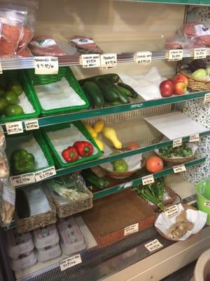 Small veggie section.