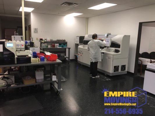 We also specialize in commercial and office equipment moves! Here are some very large and expensive laboratory units we moved!