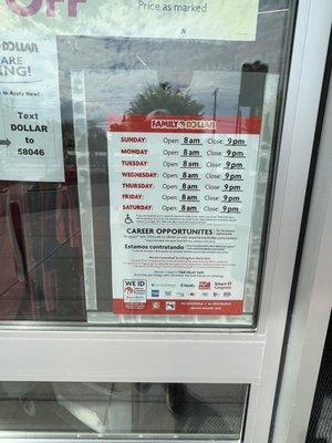 Store hours