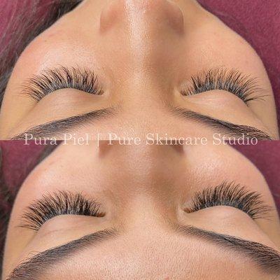 2 week hybrid lash extension retention & lash fill