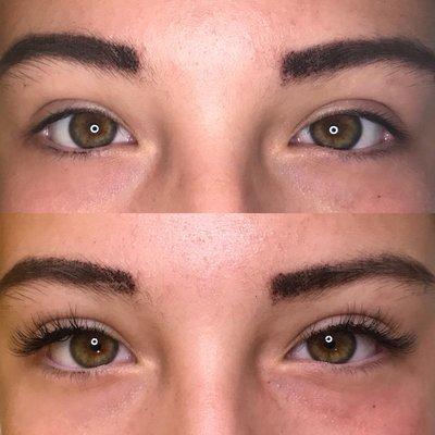 Before/After Classic Set of Lash Extensions