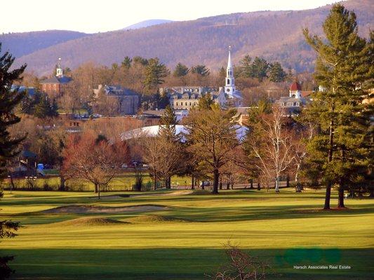 Our home town from the Taconic Golf Course.