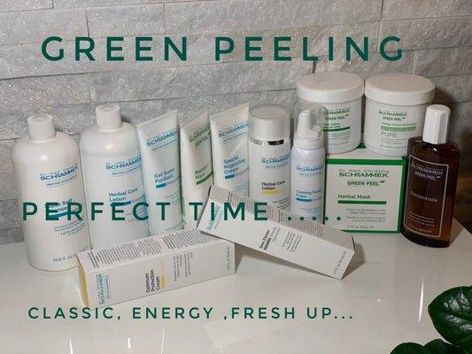 Green Peel & Already 60 years ago ,the beautician Christine Schrammek conducted peeling methods with herbs different skin problems .