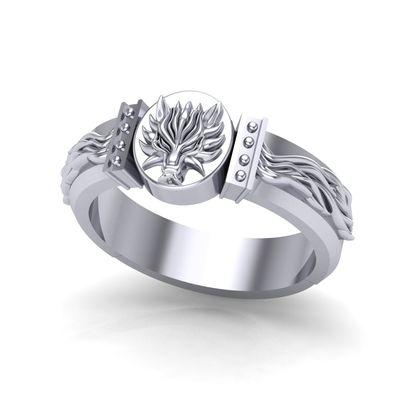 FF7 Fenrir inspired ring by Takayas