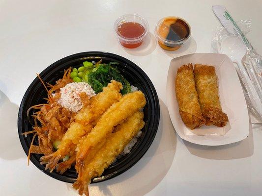 S5.Shrimp Tempura Bowl A2. Egg Roll (Pork)