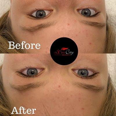 Lash lift and tint