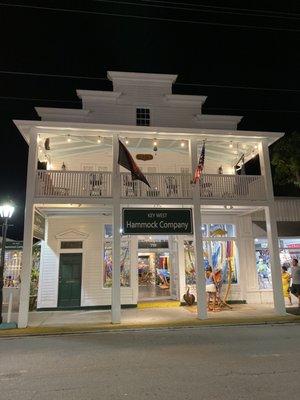 Outside view at night