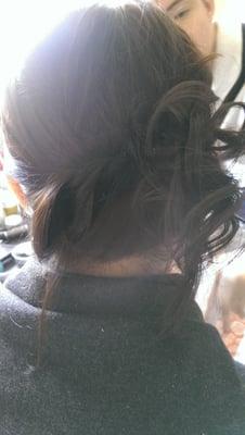 My mom's simple but beautiful updo :)