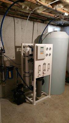 Whole house brackish water RO system