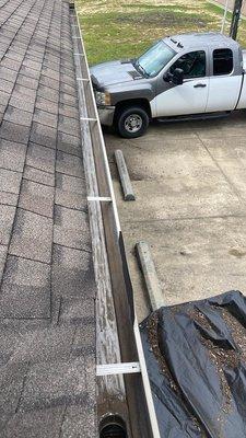 Cleaned gutters