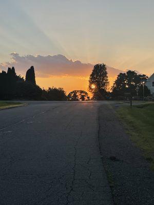 Lovey sunset at farm in Leesburg.