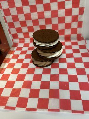 Homemade ice cream sandwiches